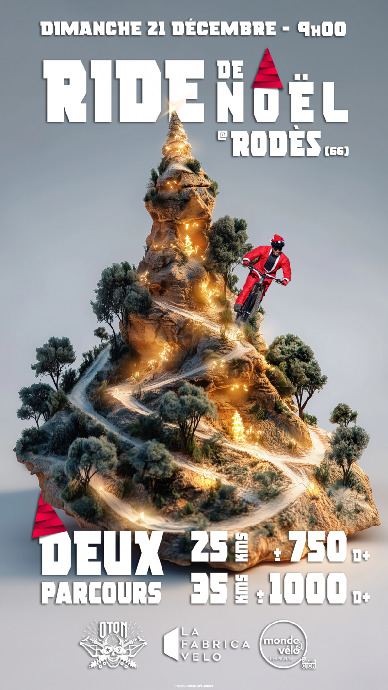 Ride de Noël le 21 décembre 2025 à Rodès Ride de Noël le 21 décembre 2025 à Rodès